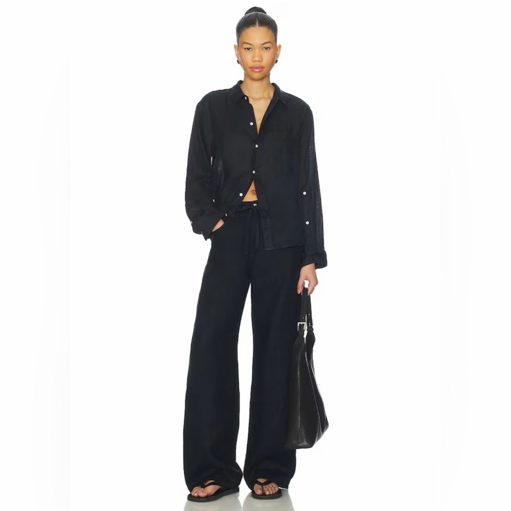 Citizens of Humanity Brynn Drawstring Trouser in Black / size 28 - Picture 5 of 6